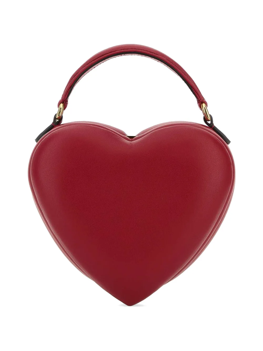 Moschino heart leather mini bag - Rosso