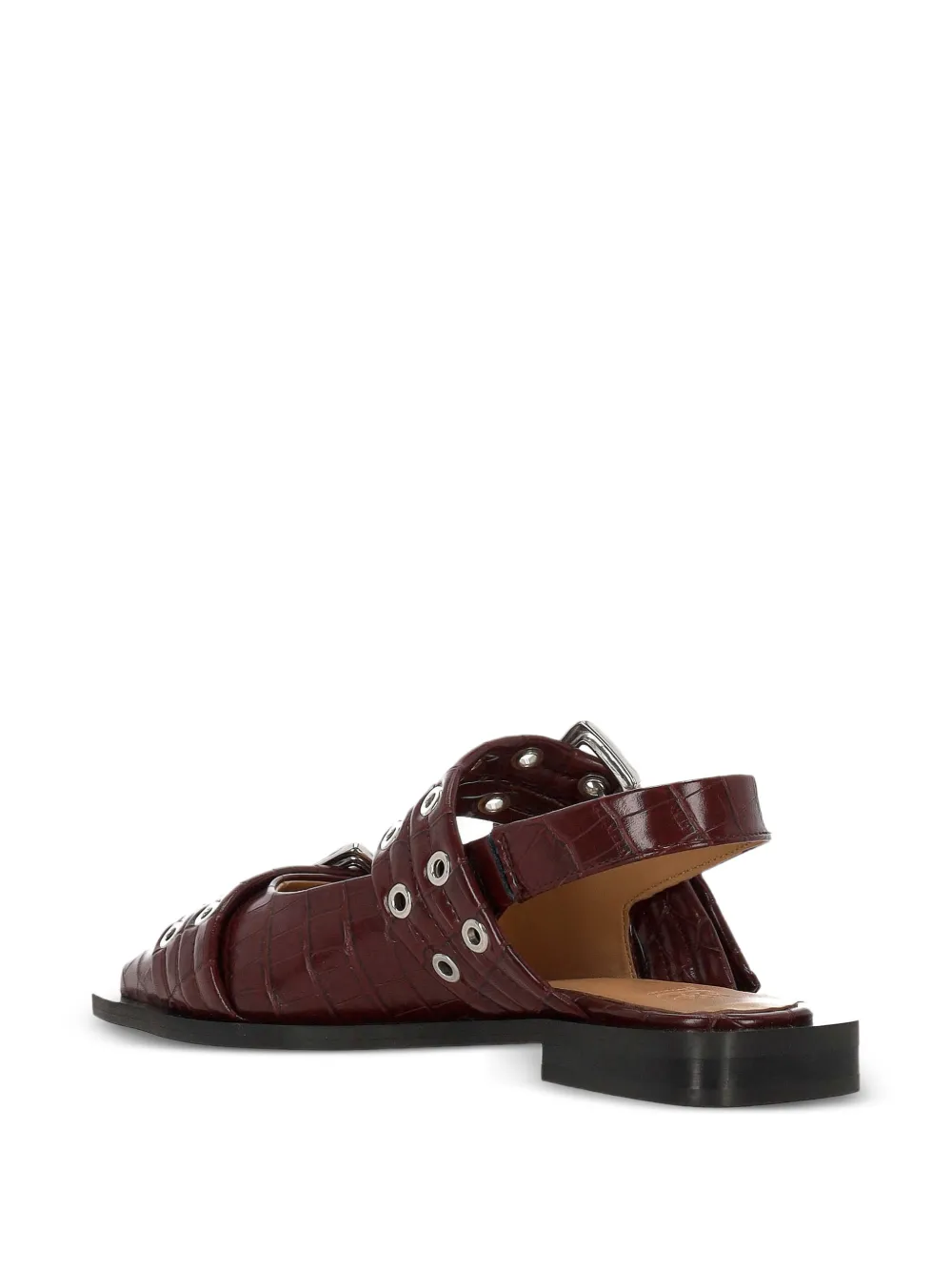 GANNI Ballerina's met gesp Paars