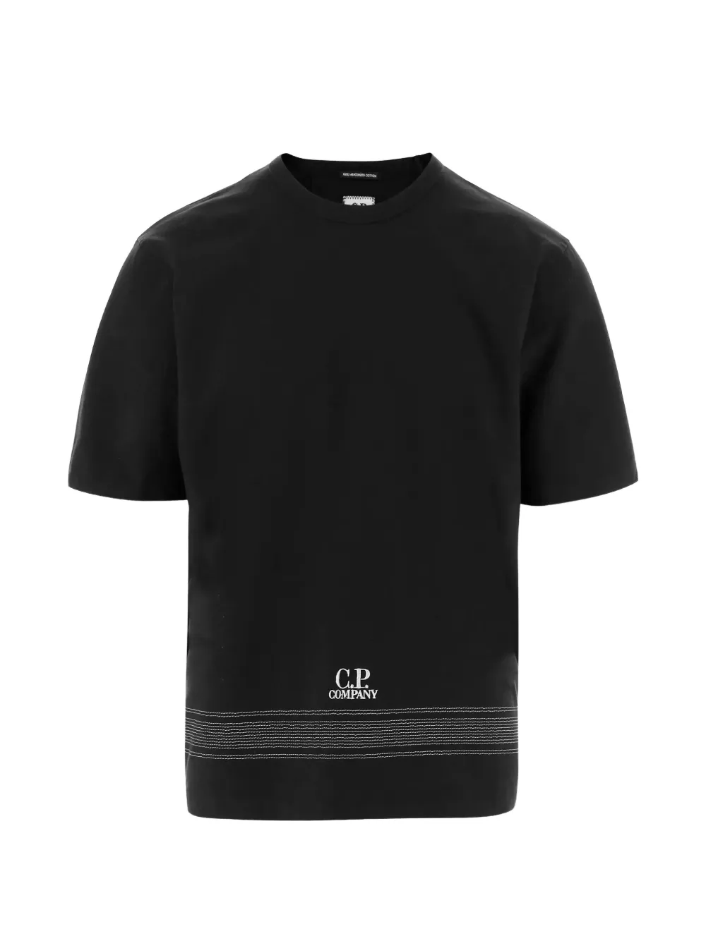 C.P. Company T-shirt in cotone con logo - Nero