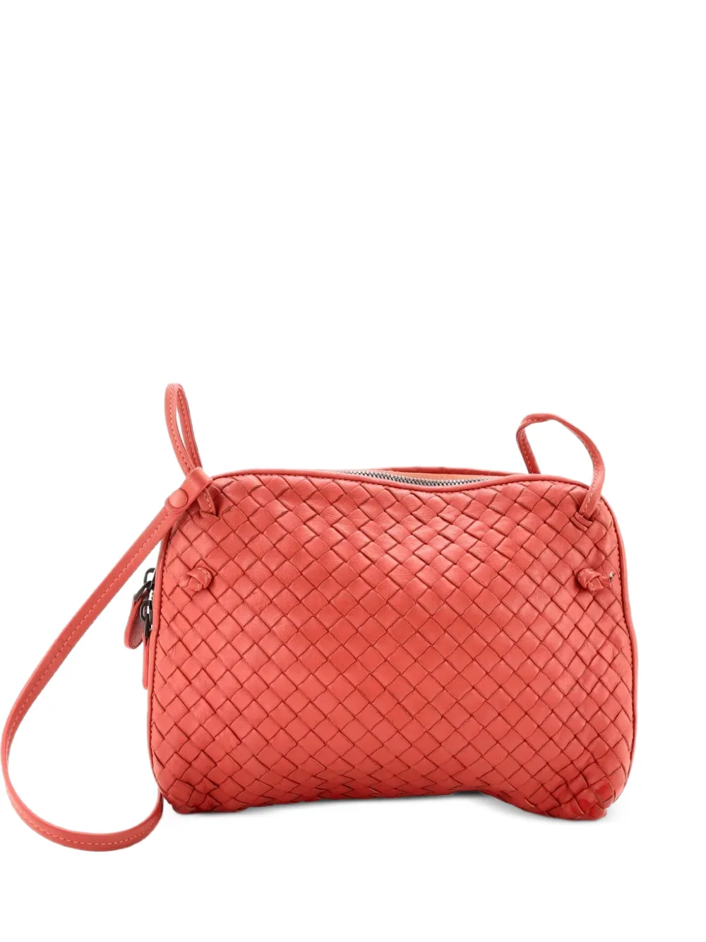 Bottega Veneta Pre-Owned Nodini Intrecciato Nappa Small crossbody bag - Pink