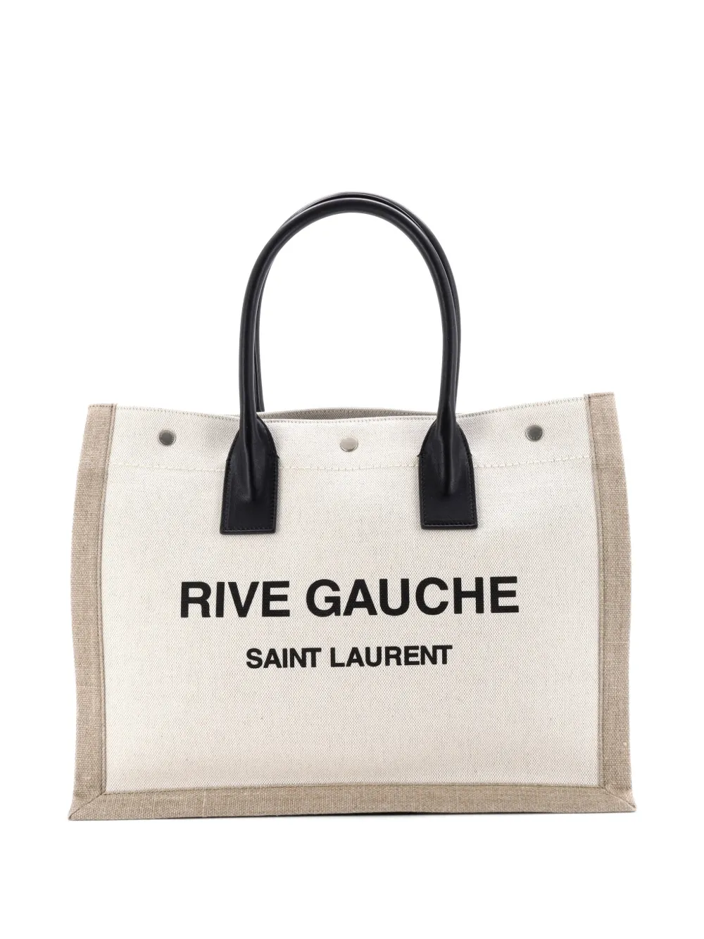Saint Laurent Pre-Owned Rive Gauche Shopper Canvas Small tote bag - Schwarz