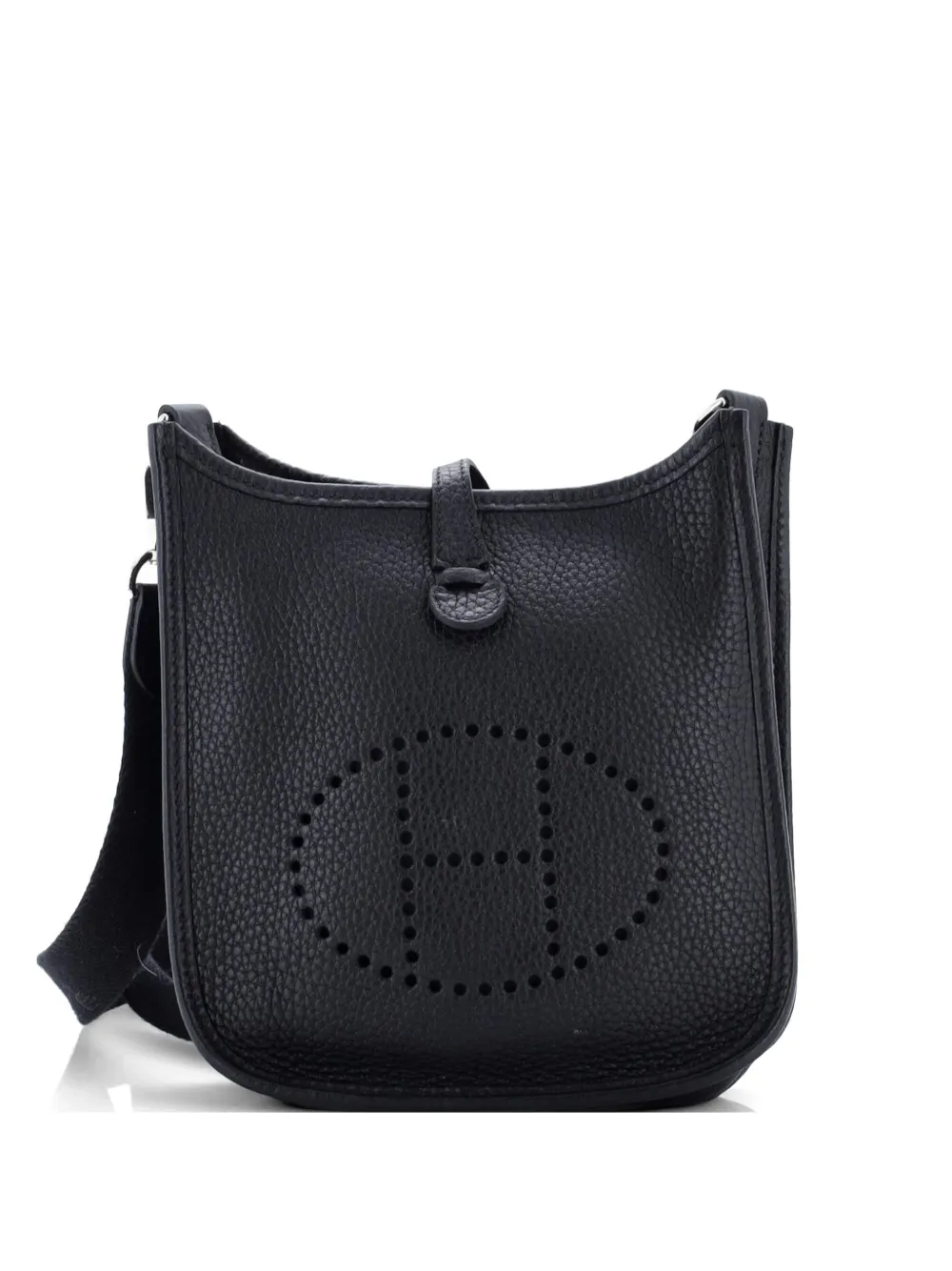 Hermès Pre-Owned Evelyne Bag Gen III Clemence TPM crossbody bag - Nero