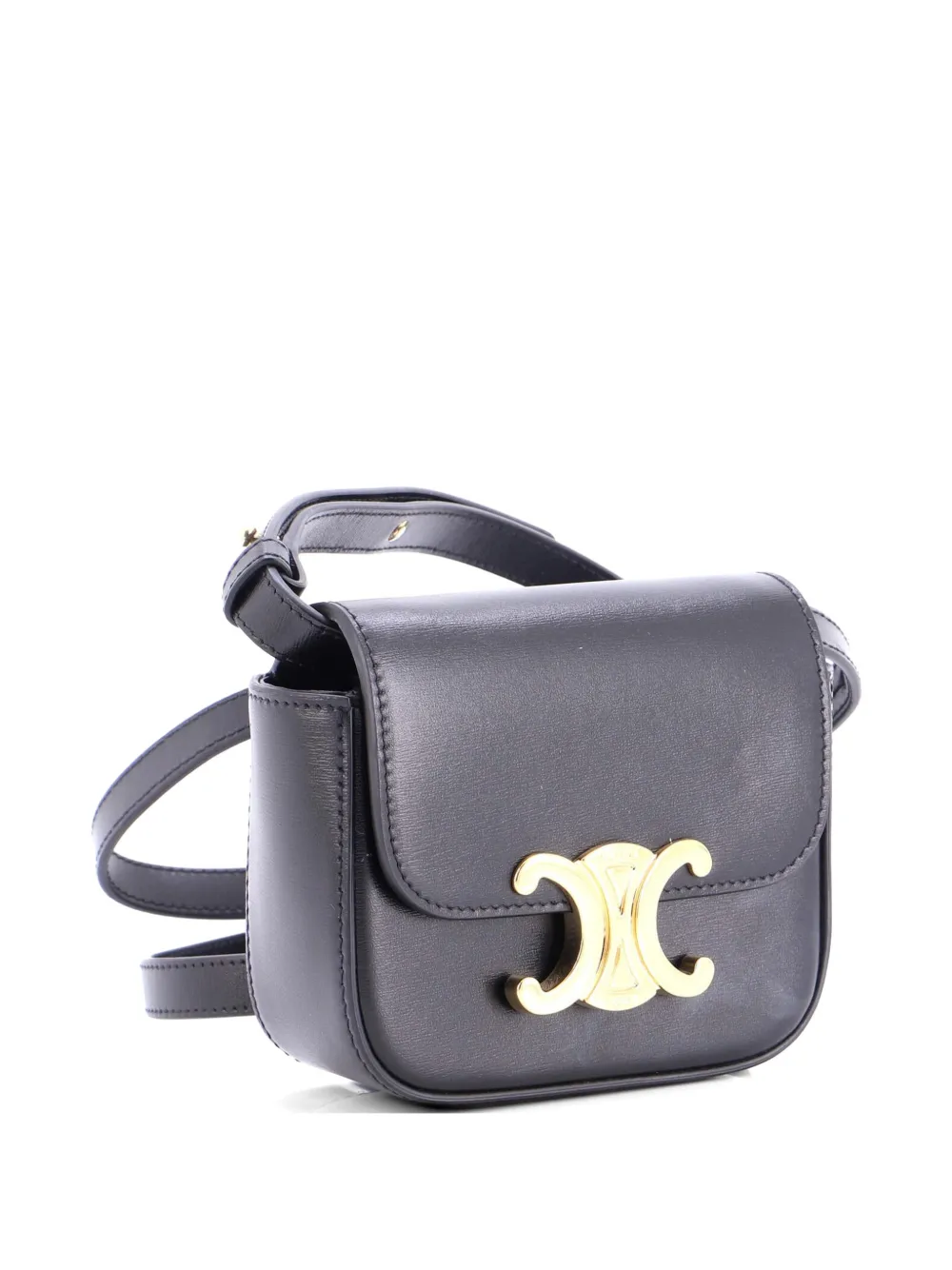 Triomphe Shoulder Bag Smooth Calfskin Mini Crossbody Bag
