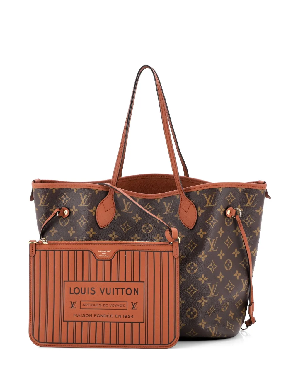 Louis Vuitton Pre-Owned Neverfull Inside Out Monogram Canvas and Leather MM tote bag - Marrone