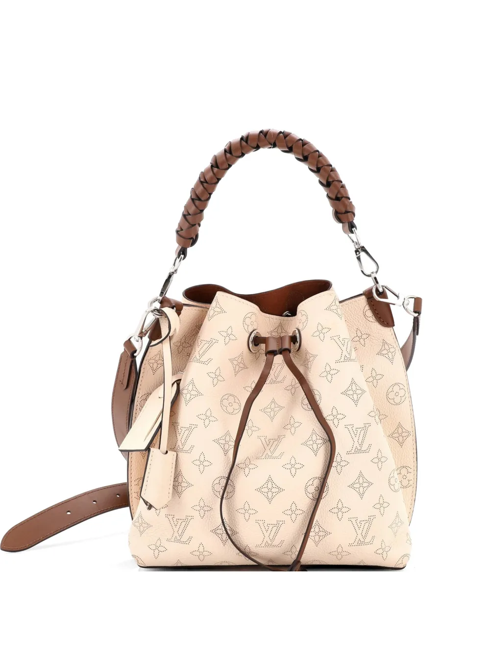Louis Vuitton Pre-Owned Muria Mahina Leather bucket bag - Toni neutri