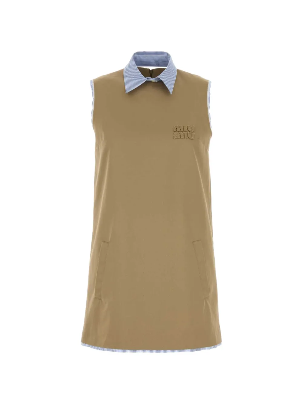 Miu Miu logo mini dress - Toni neutri