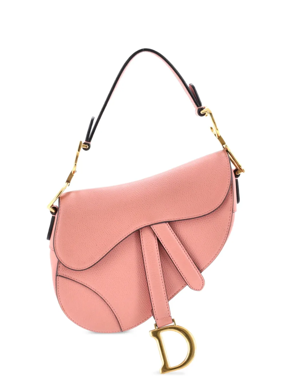 Christian Dior Pre-Owned Borsa a spalla Saddle mini in pelle - Rosa