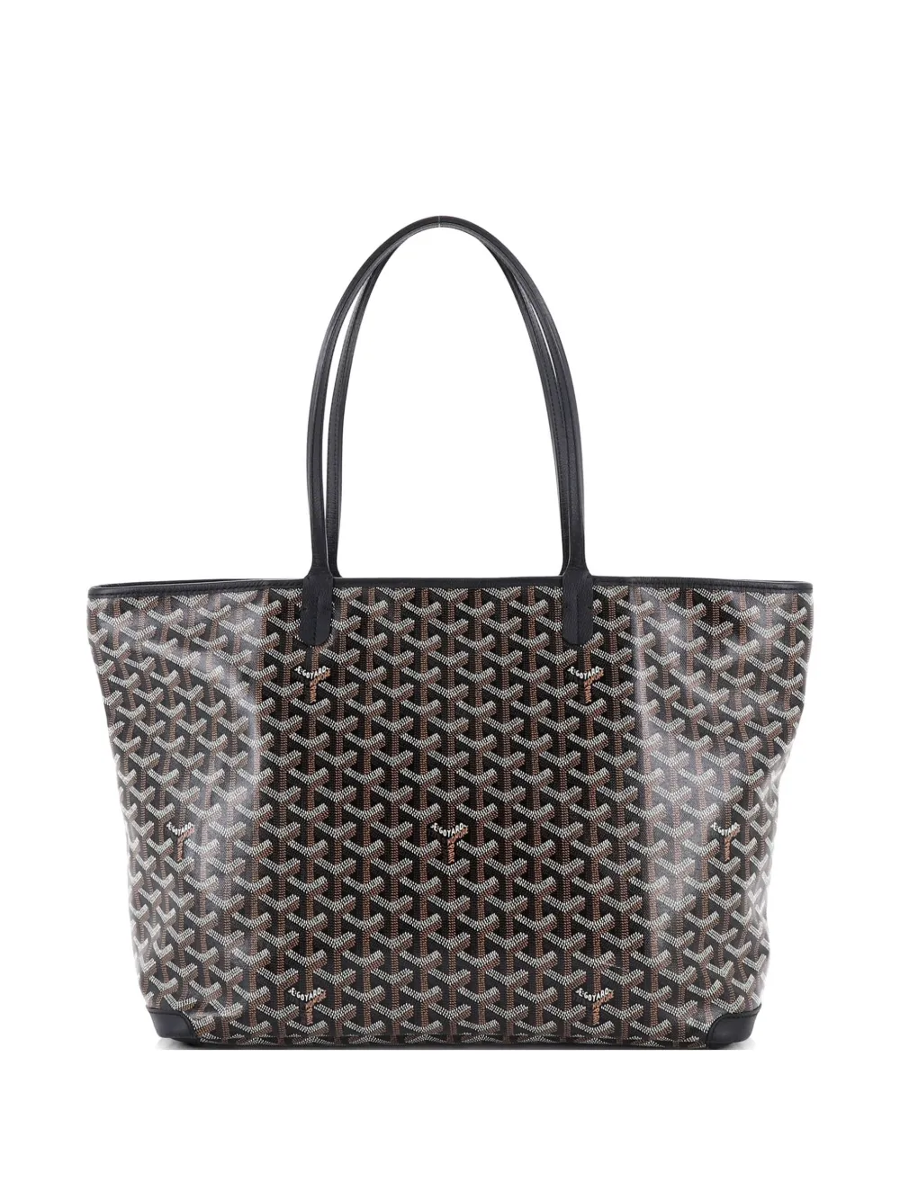 Goyard MM Artois Tote Schultertasche aus beschichtetem Canvas MM in Schwarz