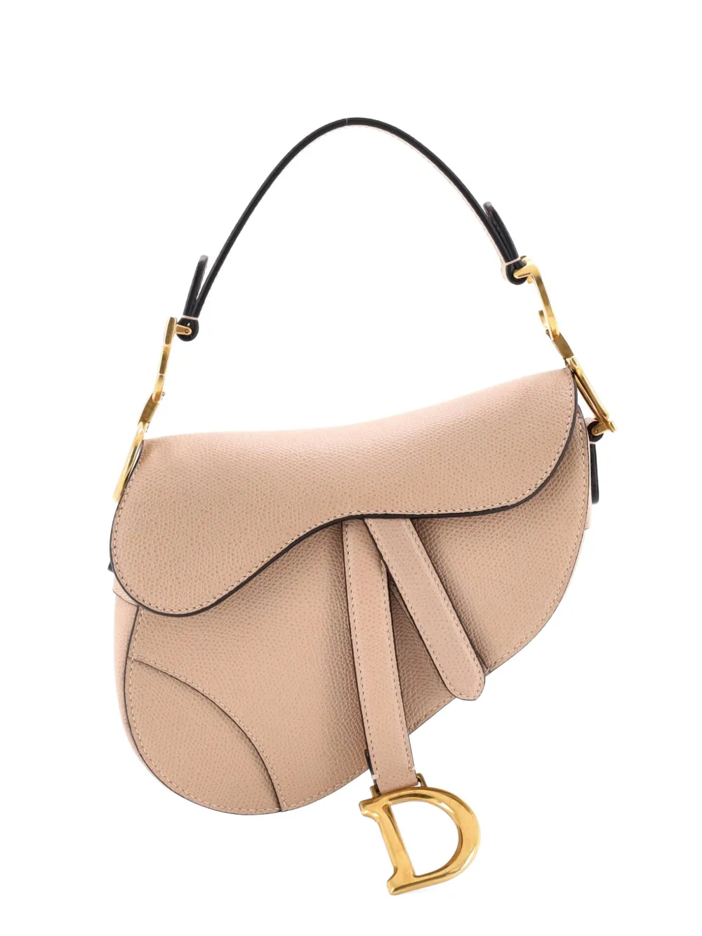 Christian Dior Pre-Owned Borsa a spalla Saddle mini in pelle - Toni neutri