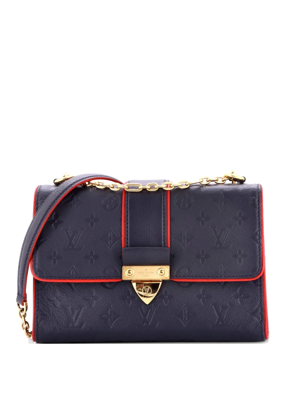 Louis Vuitton Pre-Owned Saint Sulpice Handbag Monogram Empreinte Leather PM crossbody bag - Blu