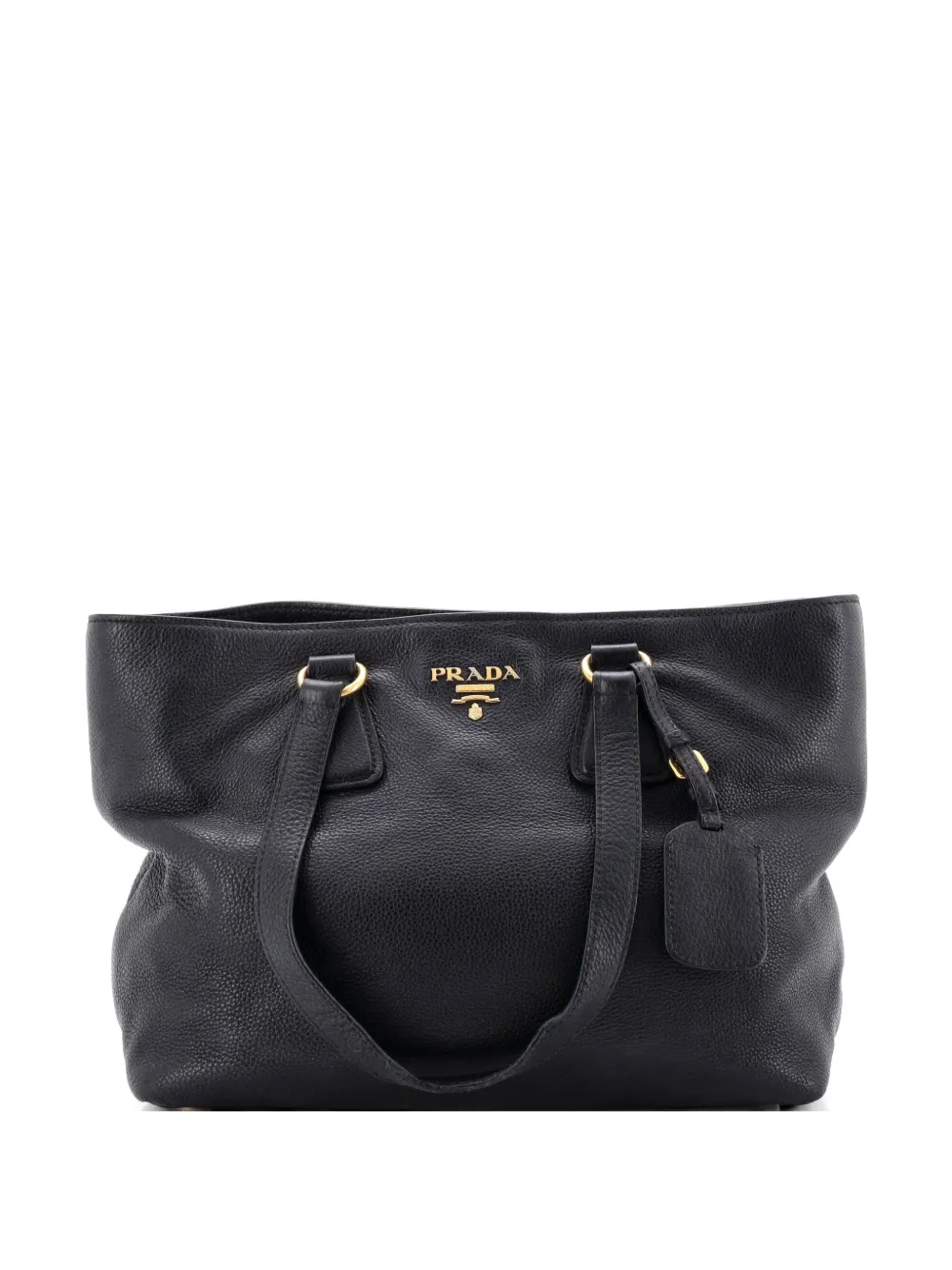 Prada Pre-Owned Convertible Shopper Vitello Daino Large tote bag - Nero