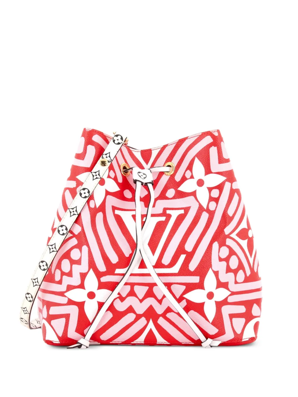 Louis Vuitton Pre-Owned NeoNoe Handbag Limited Edition Crafty Monogram Giant MM bucket bag - Rosso