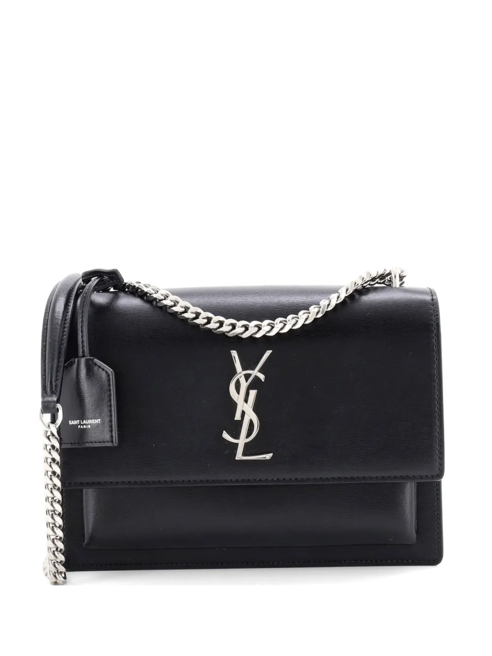 Saint Laurent Pre-Owned Sunset Leather Medium crossbody bag - Nero