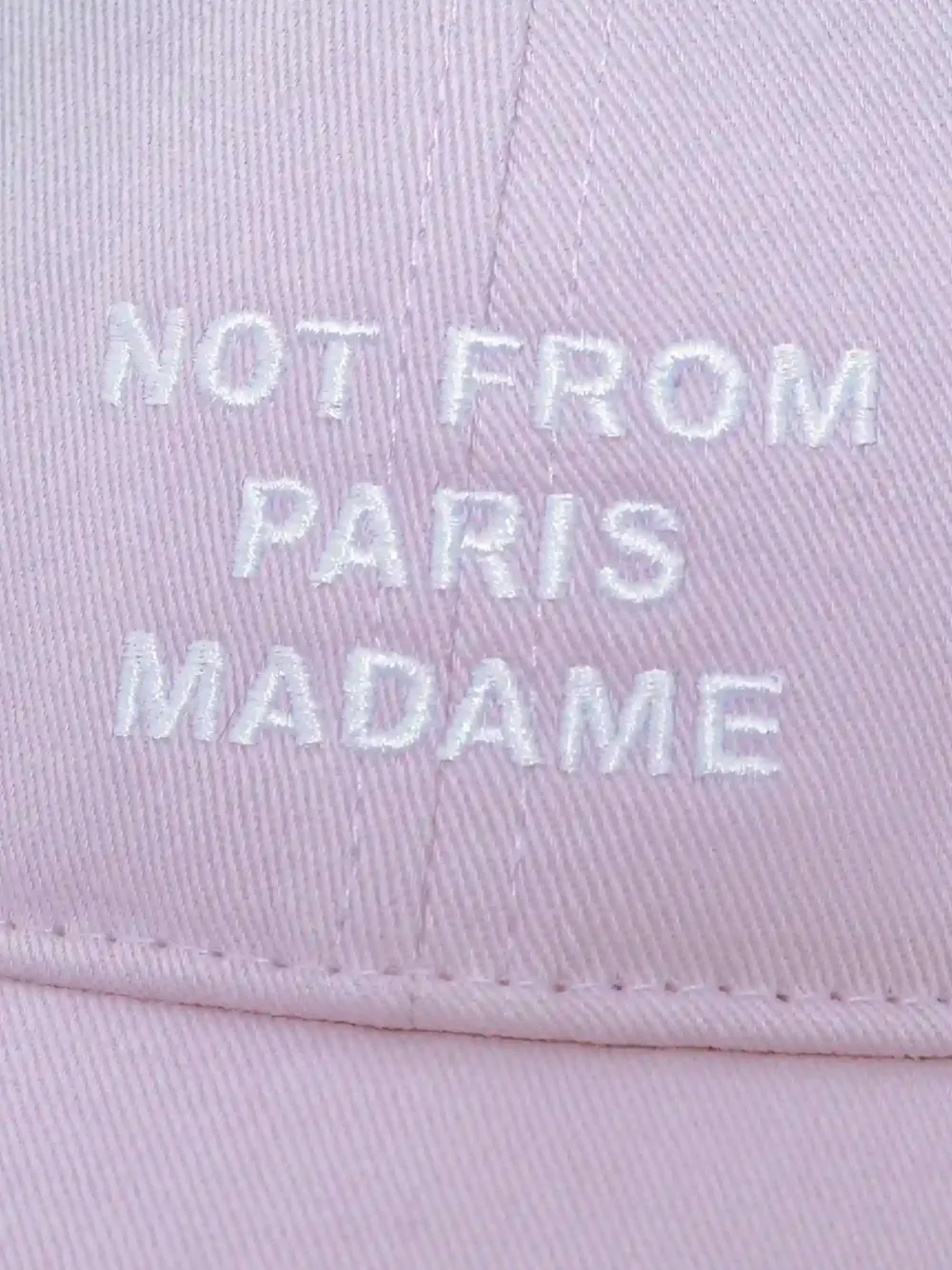 Drôle De Monsieur Casquette pet met tekst Paars