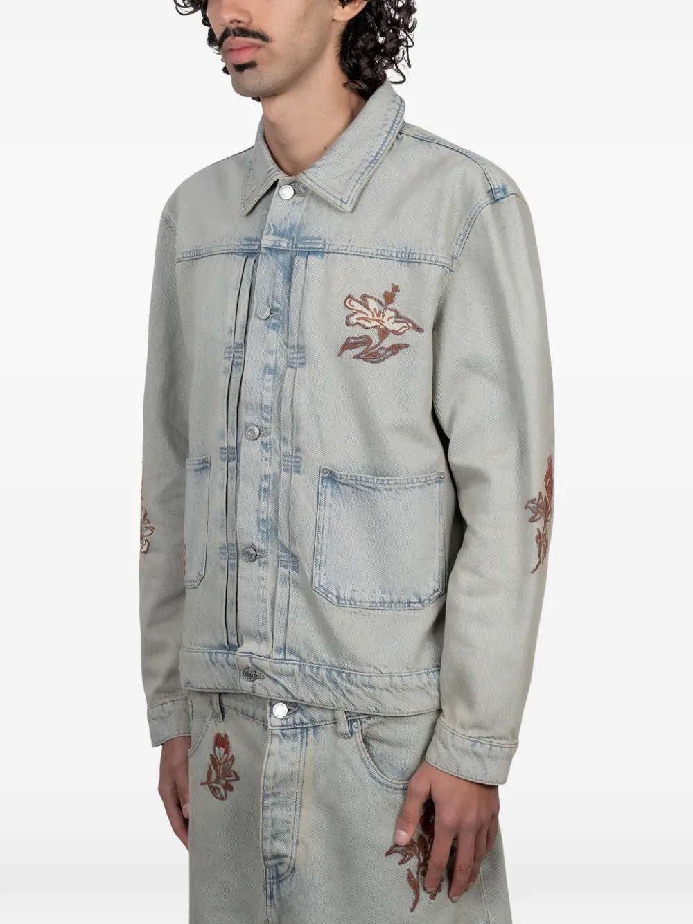 Drôle De Monsieur Denim jack Blauw