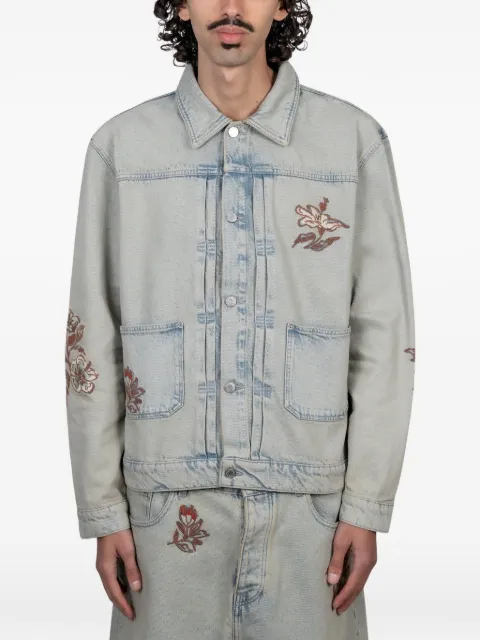 Drôle De Monsieur denimjakke med broderi