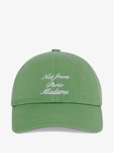 Drôle De Monsieur slogan calligraphy-embroidery cap