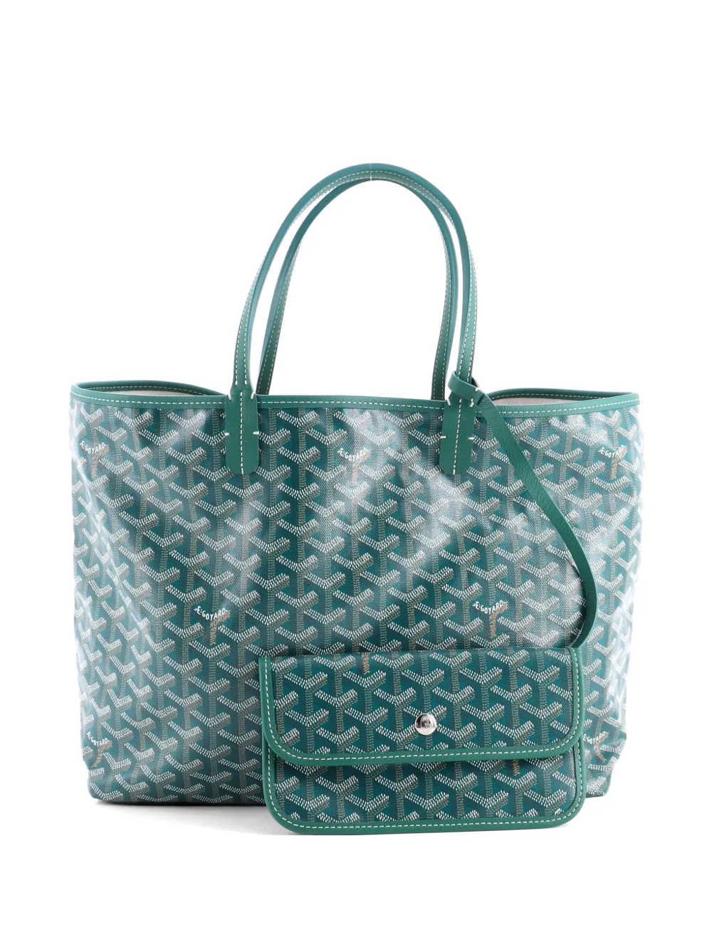 Goyard Pre-Owned Borsa tote Saint Louis PM in tela cerata - Verde