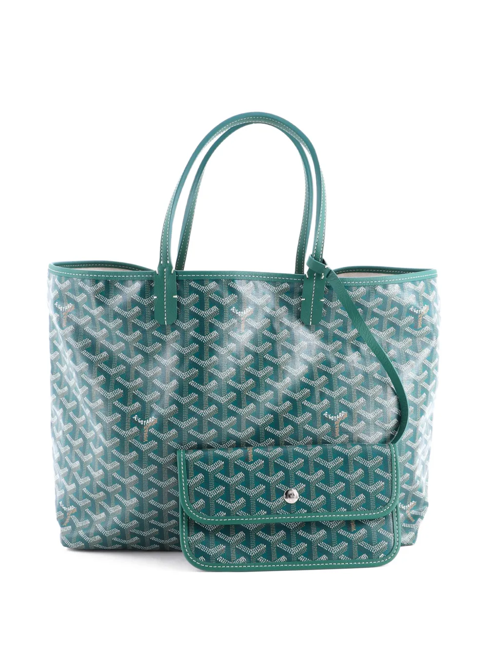 Goyard Pre-Owned Borsa tote Saint Louis PM in tela cerata - Verde