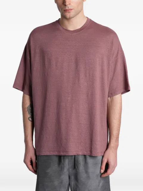 Roberto Collina t-shirt en lin à manches courtes