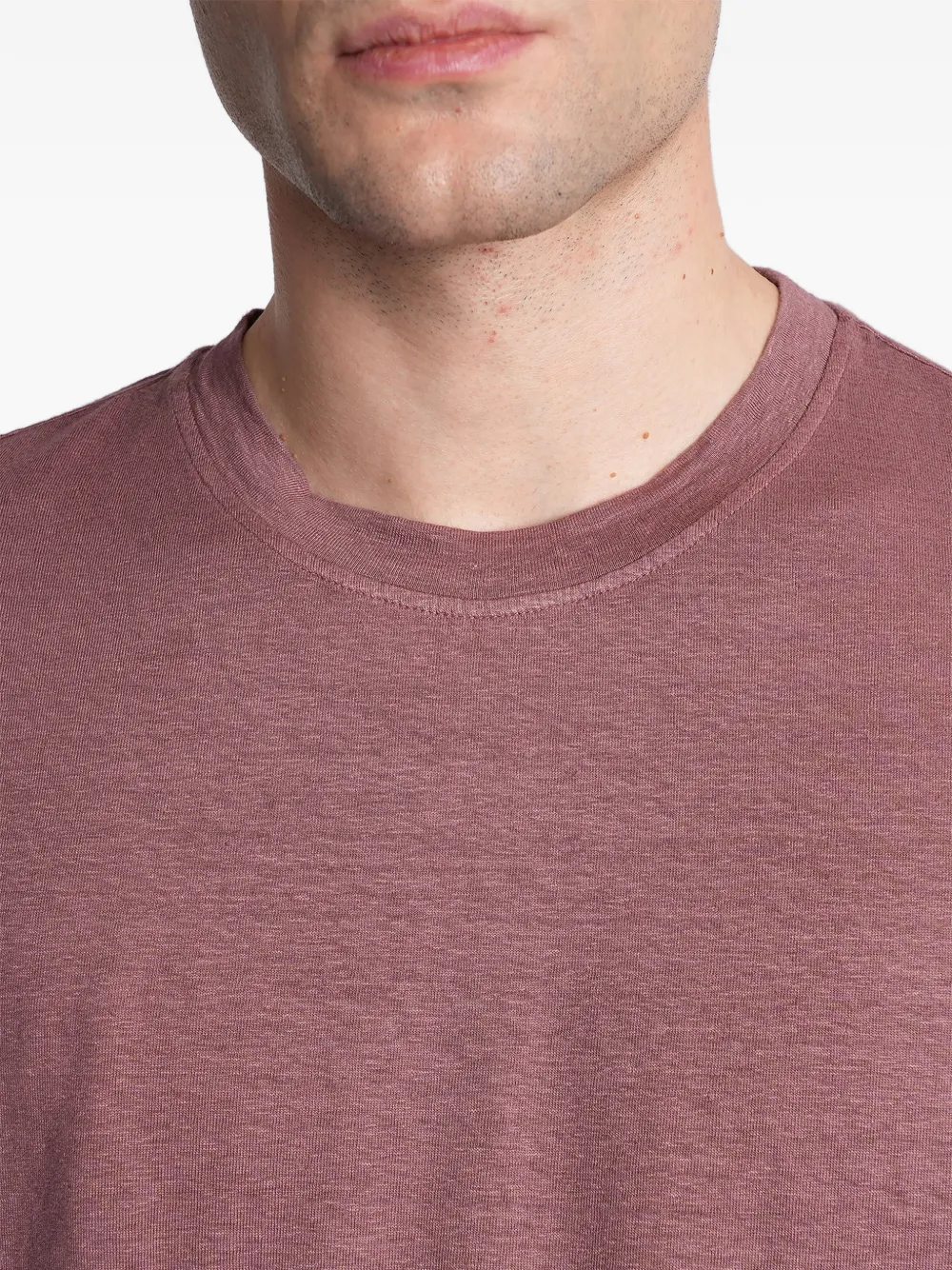 Roberto Collina Linnen T-shirt Rood