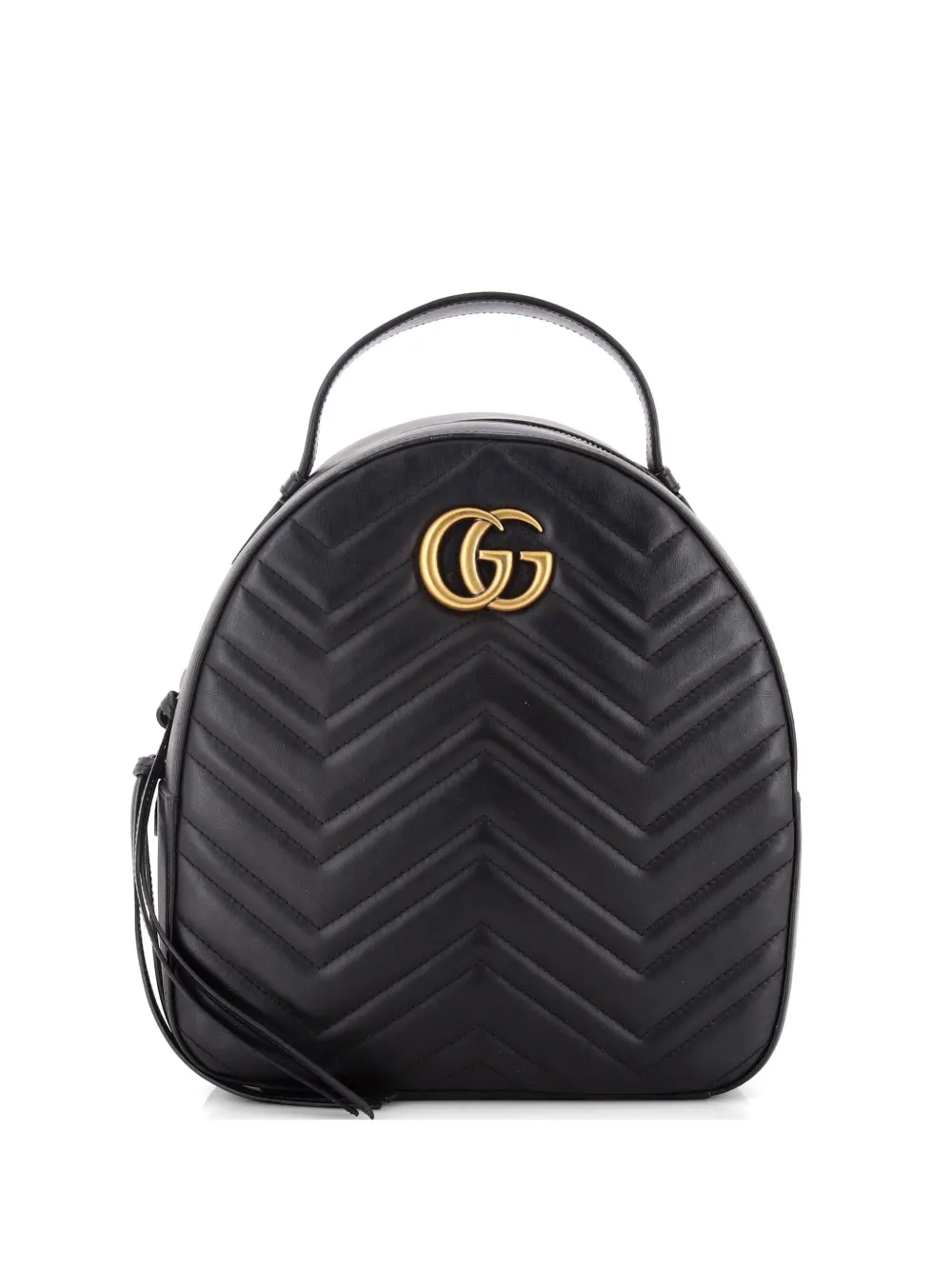 Gucci Pre-Owned Zaino GG Marmont piccolo in pelle matelassé - Nero