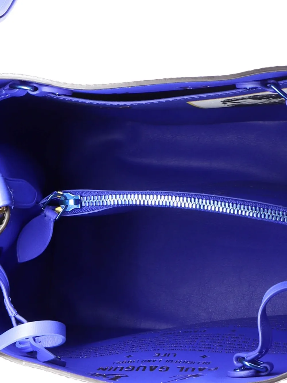 Neonoe Handbag Limited Edition Jeff Koons Gauguin Print Canvas Bucket Bag