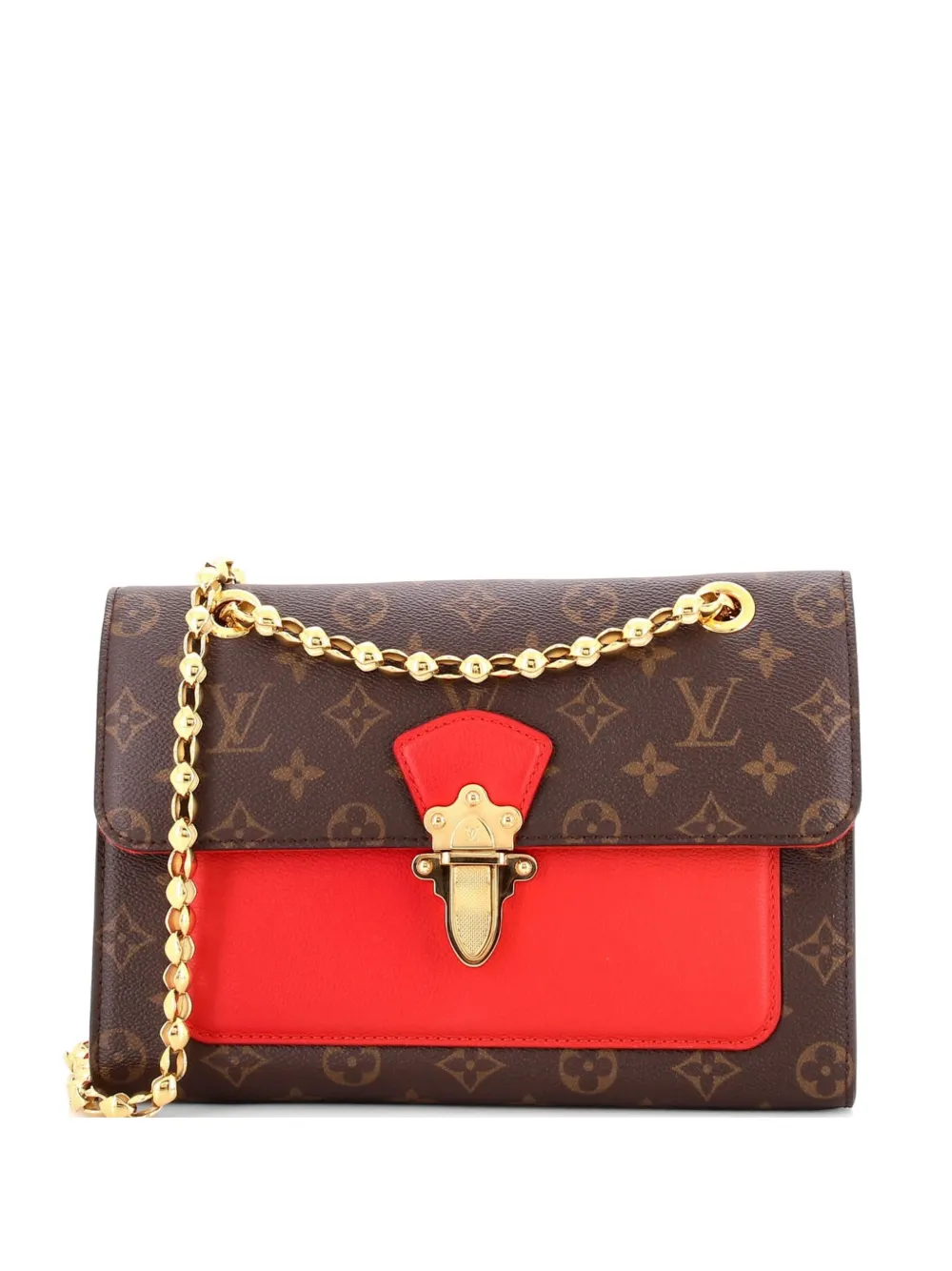 Louis Vuitton Pre-Owned Victoire Handbag Monogram Canvas and Leather shoulder bag - Marrone