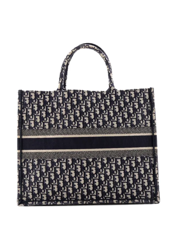 Christian Dior Pre-Owned ブック オブリークキャンバス ラージ トート 