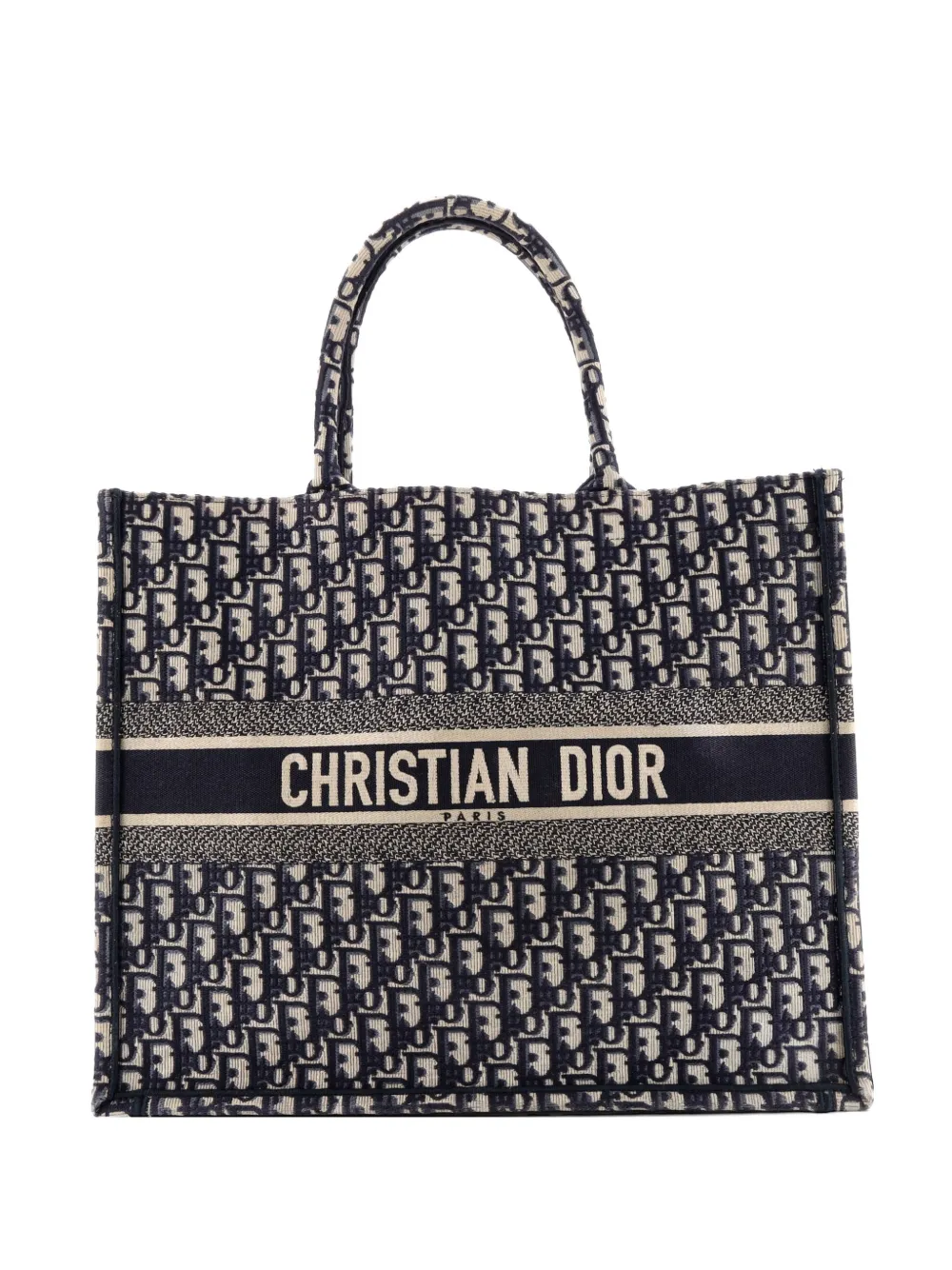 Christian Dior Pre-Owned Book Oblique Canvas Large tote bag - Blue