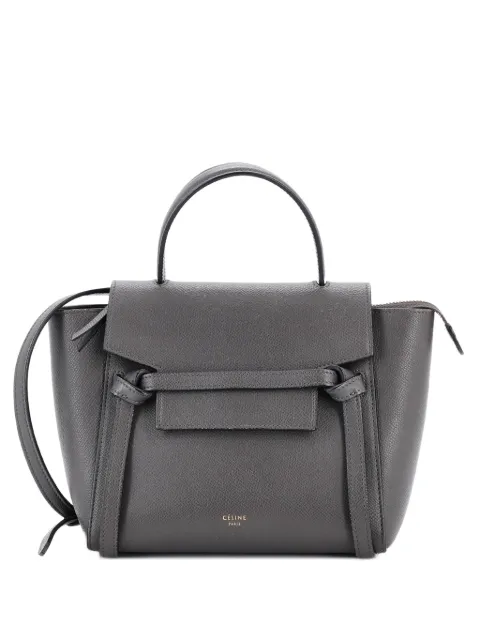Celine Pre-Owned ベルトバッグ テクスチャードレザー ナノ ショルダーバッグ