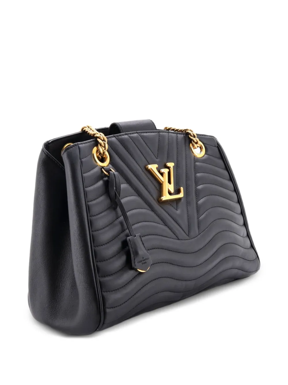 New Wave Chain Tote Quilted Leather Shoulder Bag