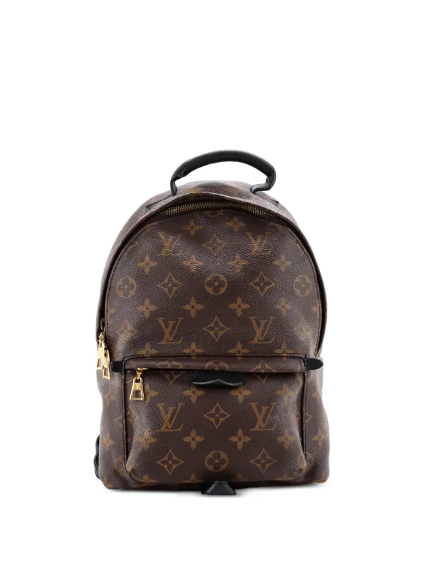 Louis Vuitton Pre-owned Palm Springs Monogram Canvas PM Backpack in Brown
