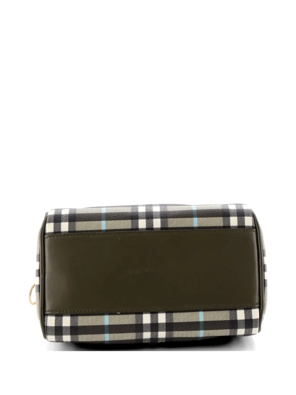 Bowling Bag Vintage Check Coated Canvas Mini Handbag