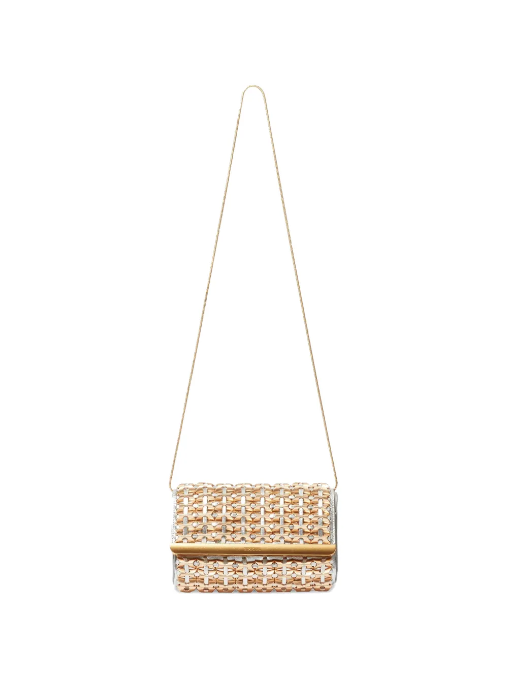 Simkhai Rola beaded metallic clutch bag - Argento