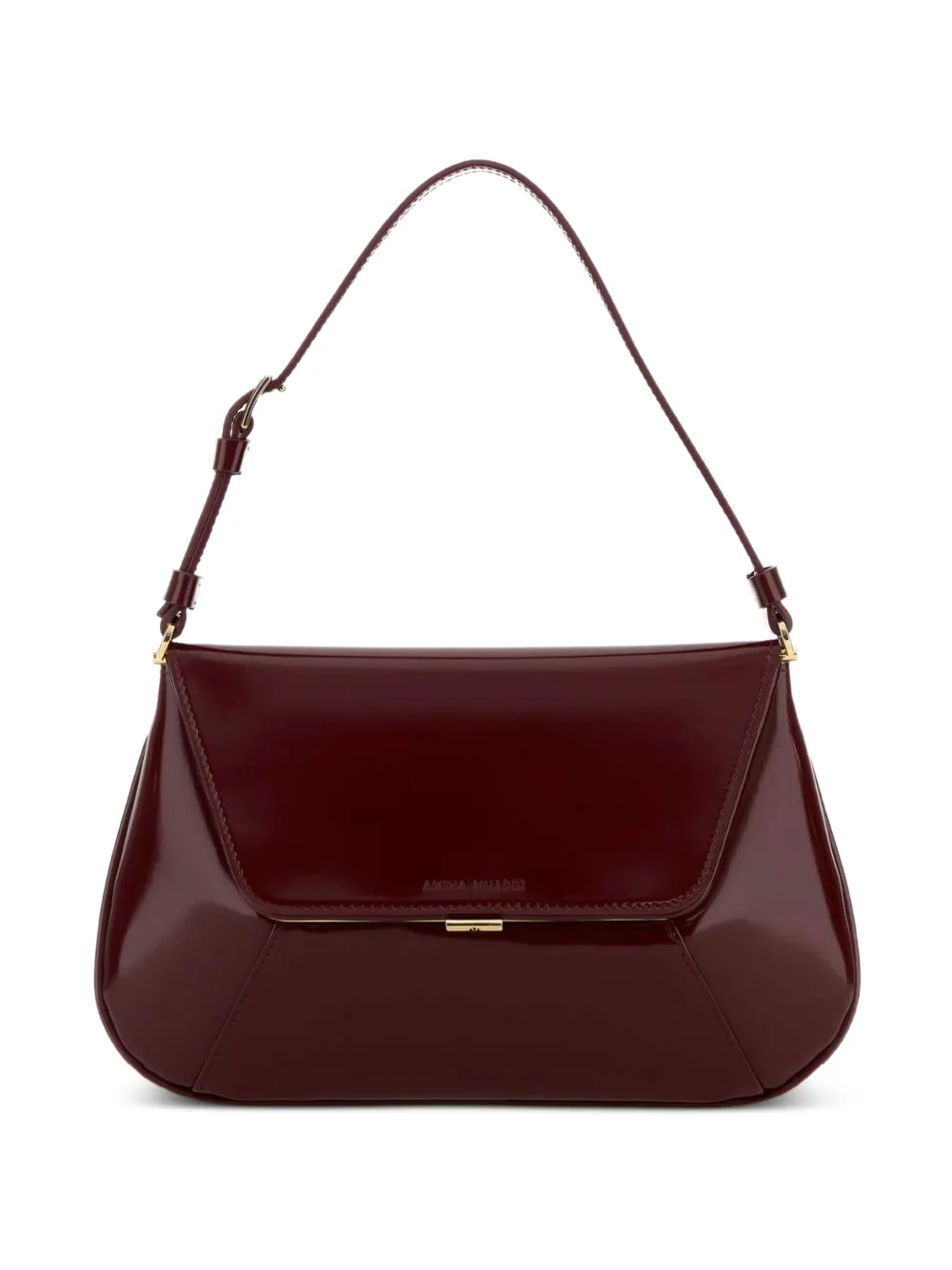 Amina Muaddi Ami leather tote bag - Rosso