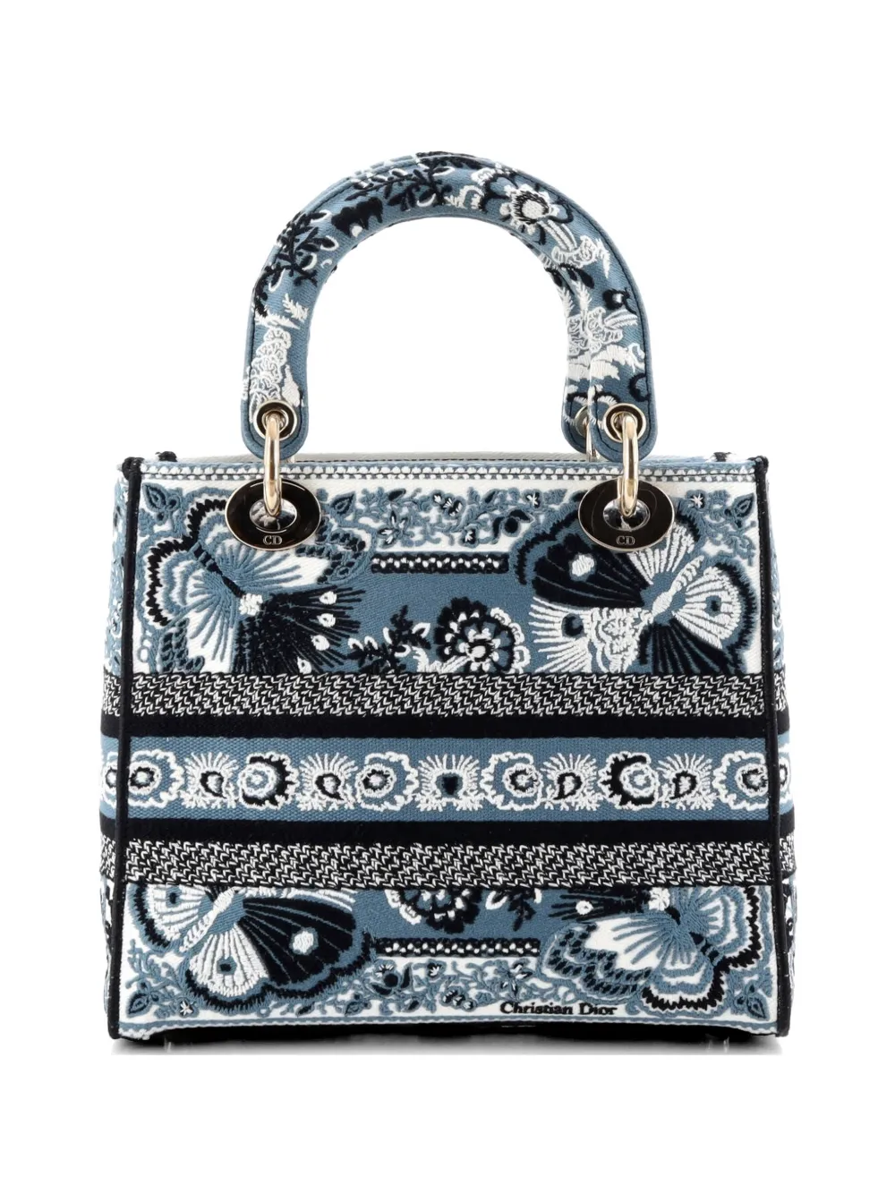 Christian Dior Pre-Owned レディ Dライト エンブロイダリーキャンバス