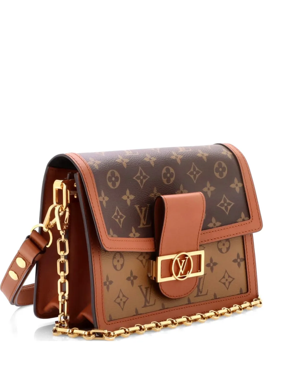 Louis Vuitton Pre-Owned Dauphine Reverse Monogram Canvas MM shoulder bag - Marrone