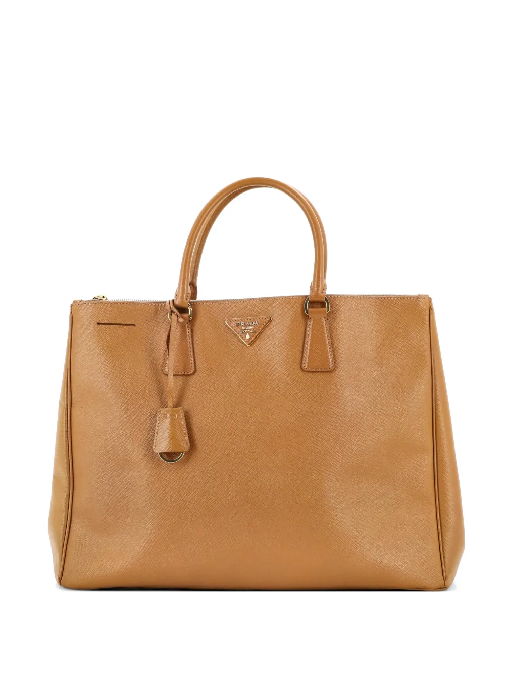 Prada Pre-Owned Double Zip Lux Saffiano Leather XL tote bag - Brown