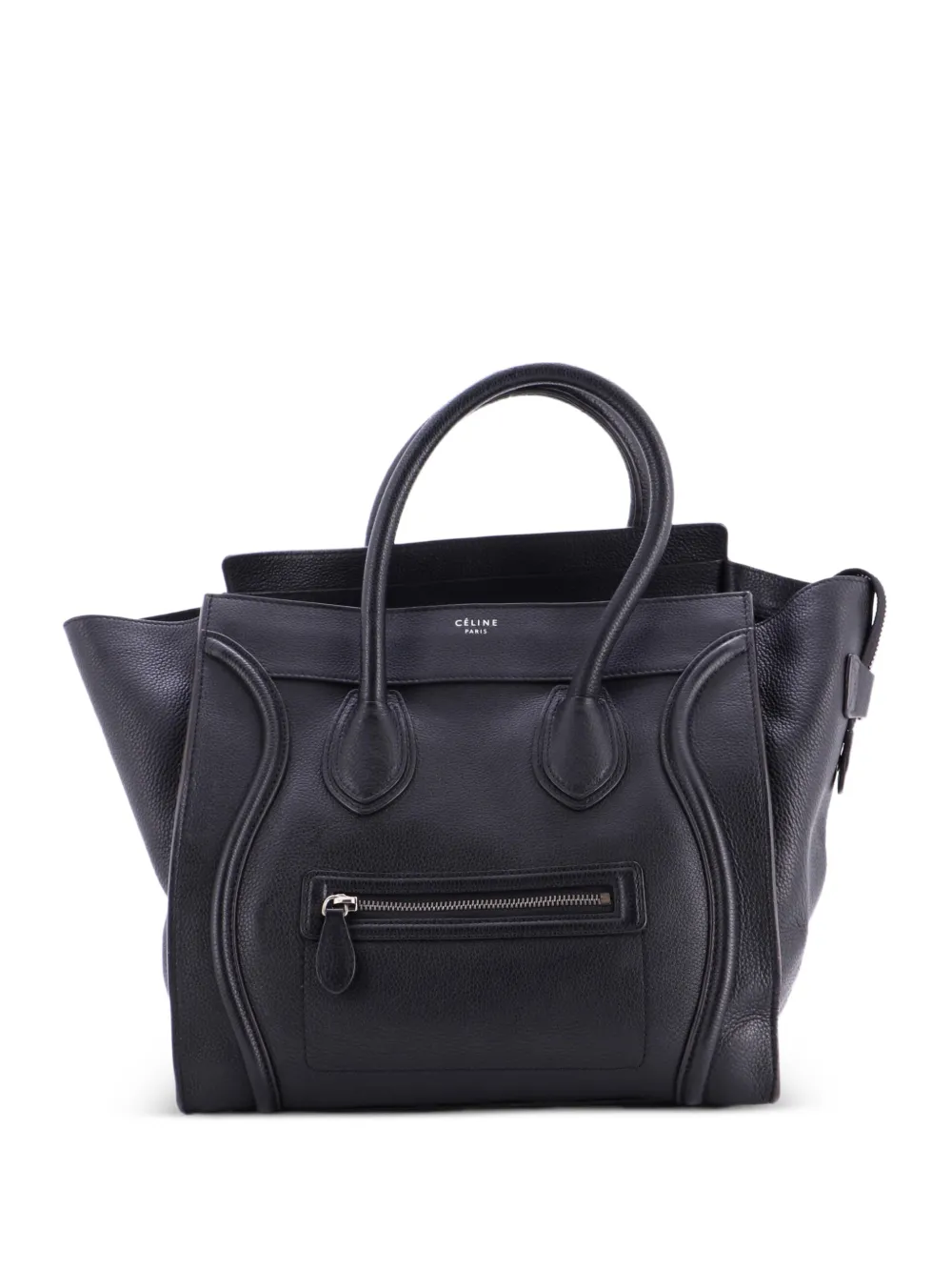 Celine Pre-Owned Borsa tote Luggage mini in pelle martellata - Nero