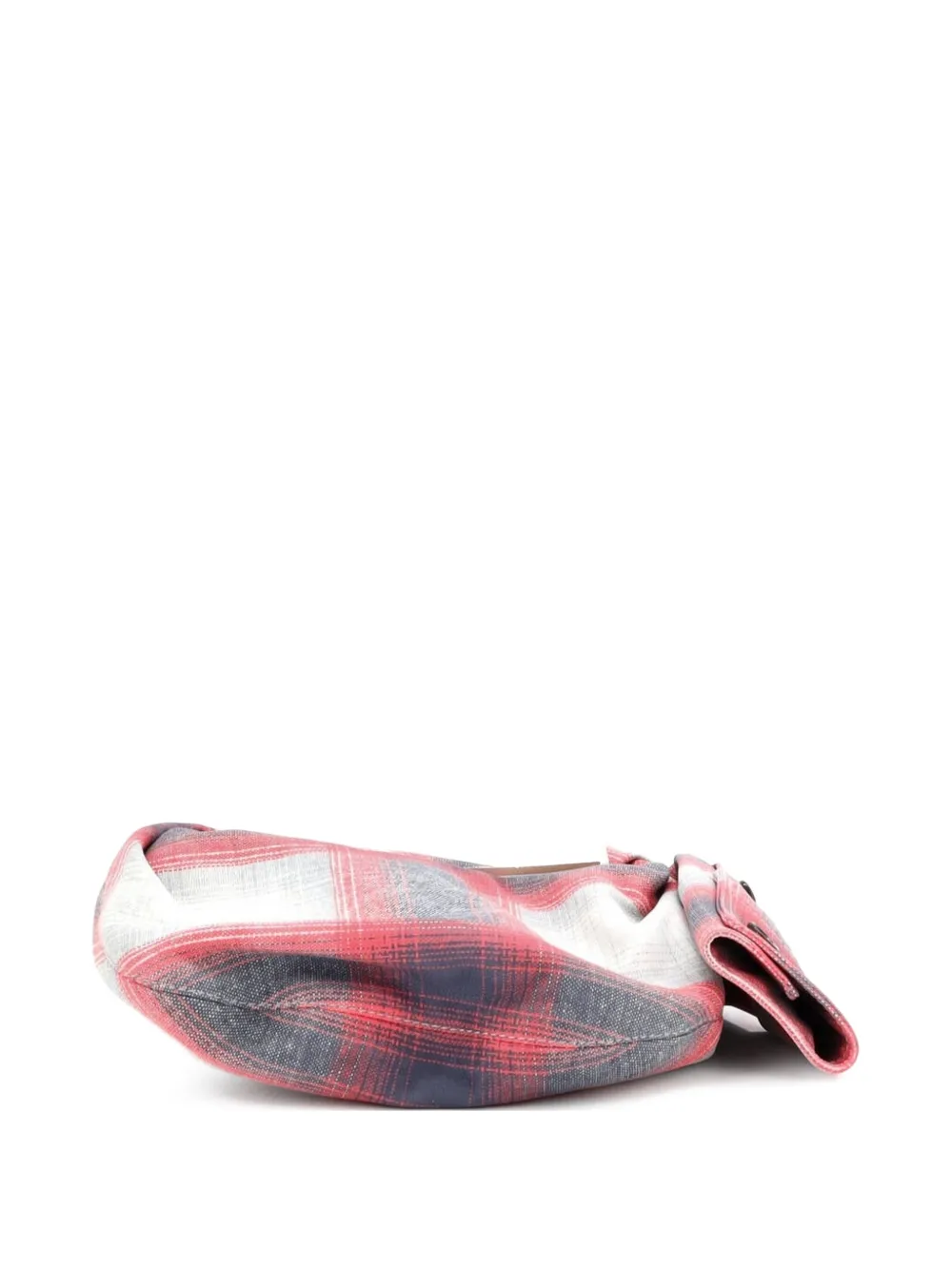 Bv Jodie Hobo Shirt Effect Printed Leather Mini Shoulder Bag