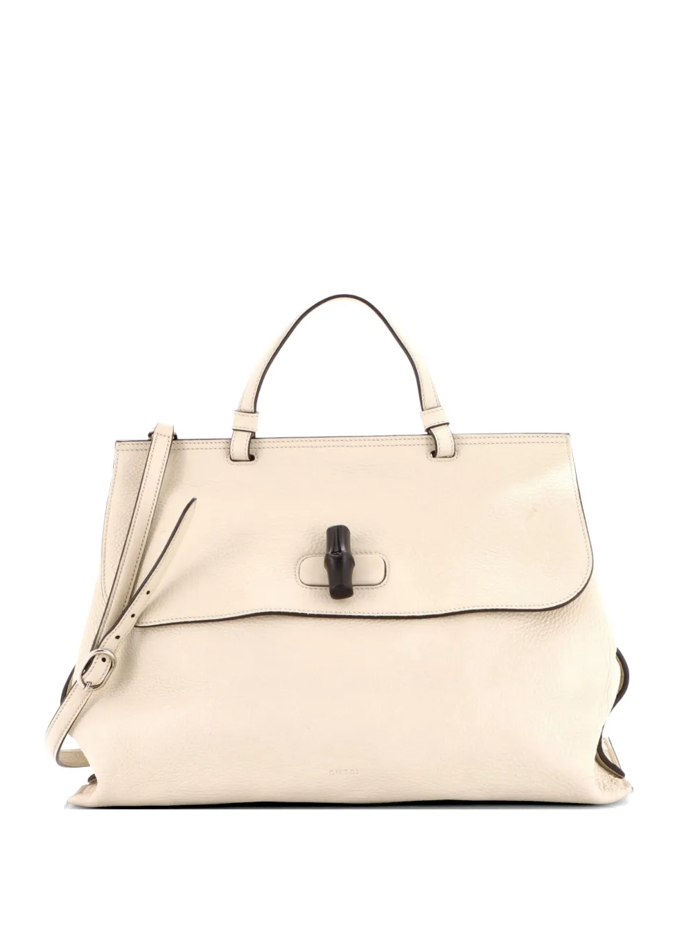 Gucci Pre-Owned Borsa a tracolla Bamboo Daily grande in pelle con manico - Toni neutri