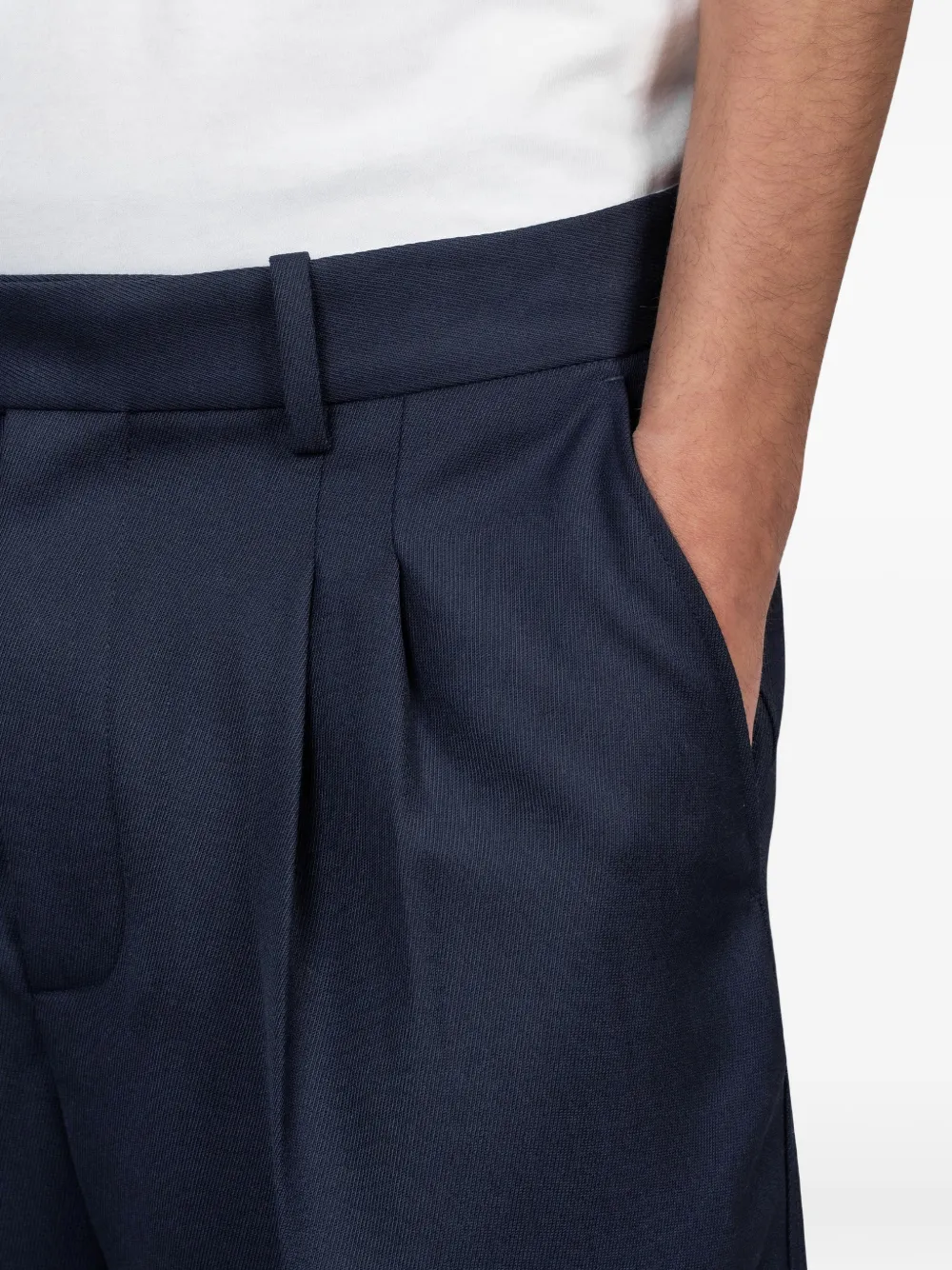 Drôle De Monsieur Cropped plooibroek Blauw