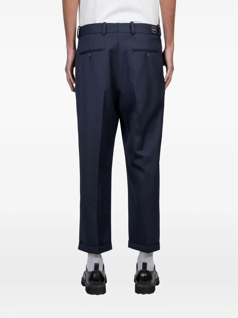 Drôle De Monsieur Cropped plooibroek Blauw