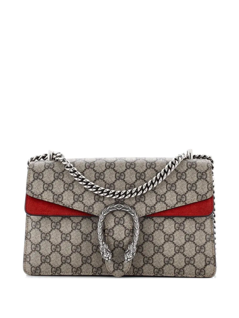 Gucci Pre-Owned Borsa a spalla Dionysus media in tela cerata GG - Marrone