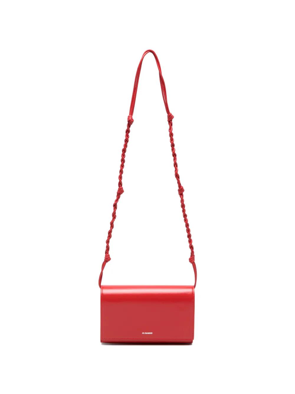 Jil Sander Tangle knot-detail cross body bag - Rosso