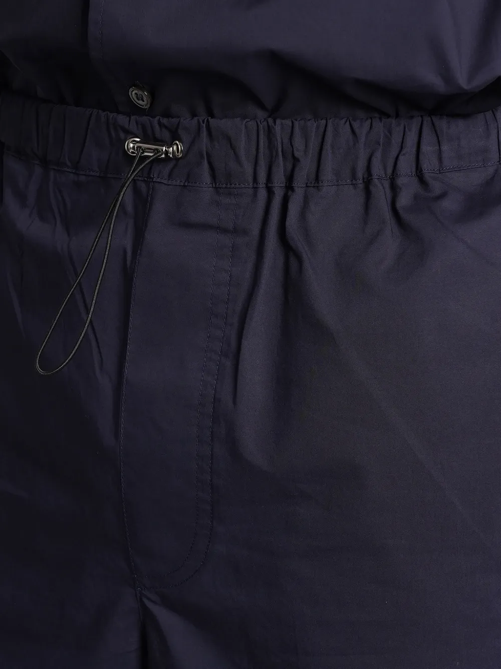 Roberto Collina Shorts met trekkoord Blauw
