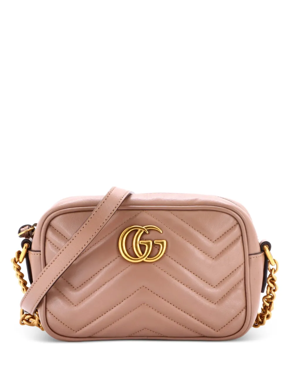 Gucci Pre-Owned Borsa a tracolla GG Marmont mini in pelle matelassé - Toni neutri