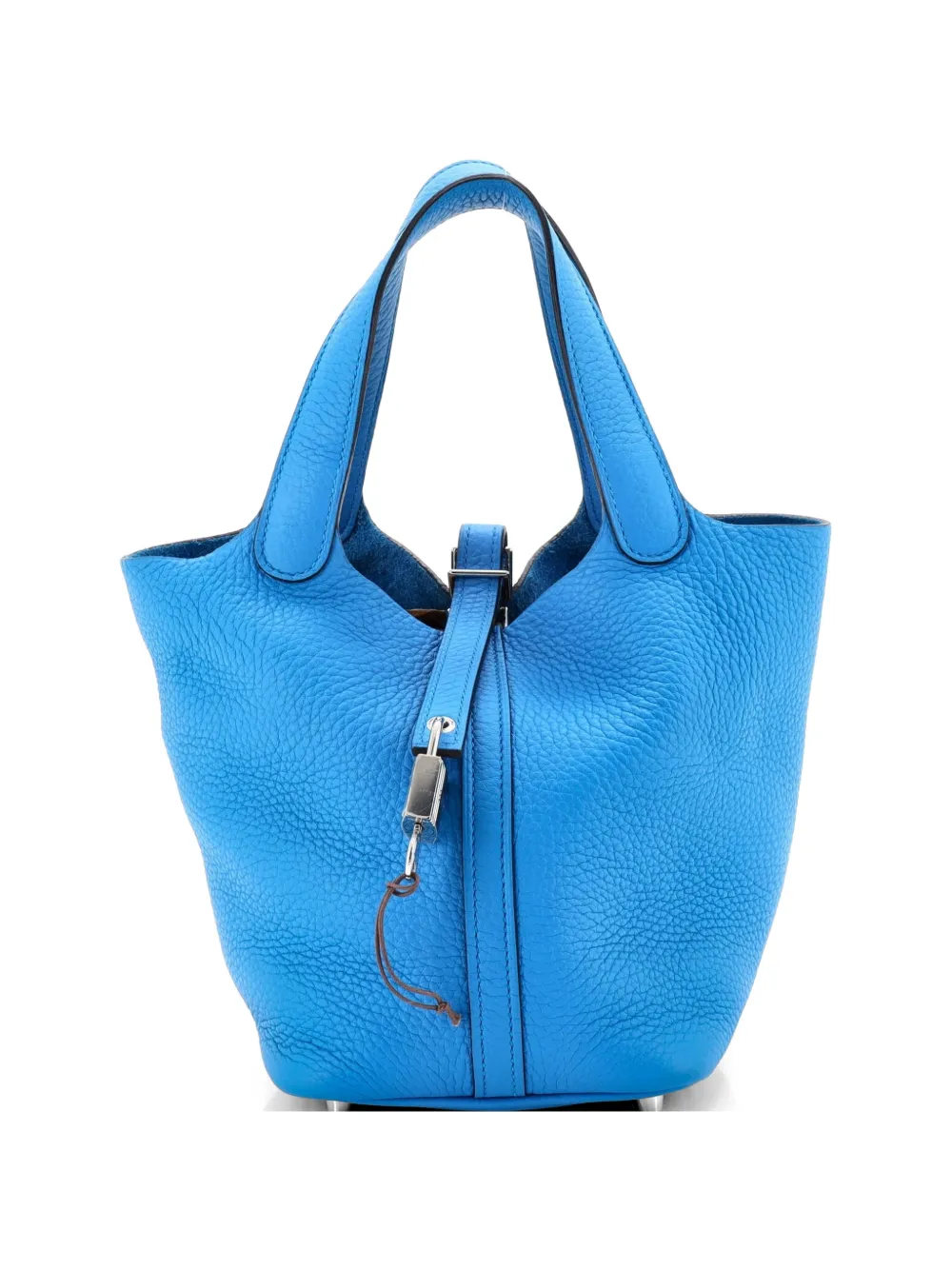 Hermès Pre-Owned Picotin Lock Bag Clemence PM bucket bag - Blu