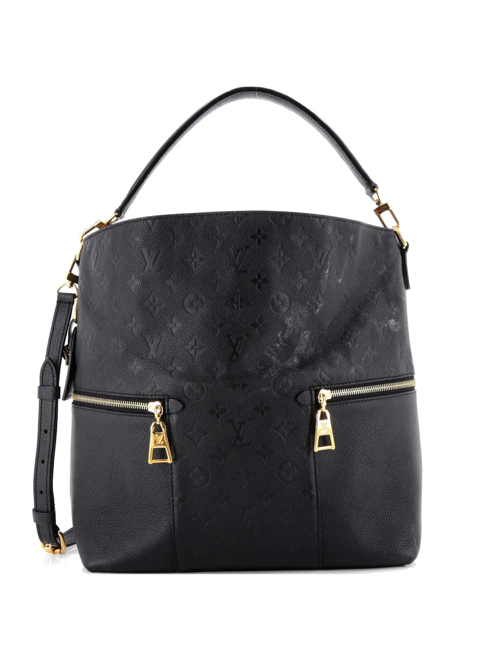 Louis Vuitton Pre-Owned Melie Handbag Monogram Empreinte Leather hobo bag - Black